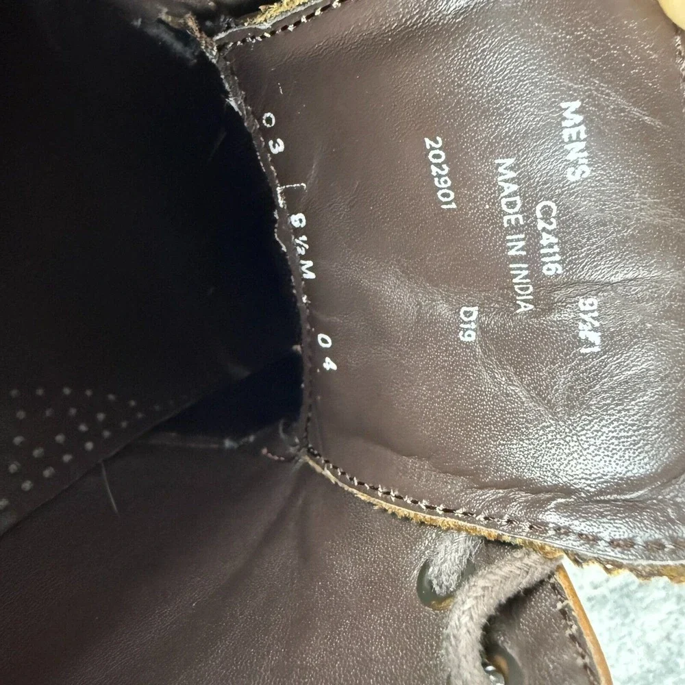 COLE‎ HAAN Size 9.5 BENTON Brown Wingtip Oxford Dress Shoes